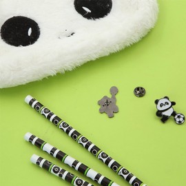 8 Pieces Cute Panda Brooch Pin Set Enamel Pandas Doing Sport Badges Breastpin Lapel Pins Playing Football Basketball Swimming Panda Brooches for Girls Boys Clothes Scarf Backpack Accessories