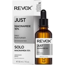 REVOX B77 - Just Niacinamide 10%, 30 ml, Sérum Niacinamida, Humectante Diario para Rostro y Cuello, Reduce Imperfecciones y Manchas, Mejora la Textura de la Piel, Fortalece la Barrera Cutánea