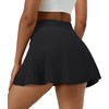 Fulbelle - Faldas de tenis para mujer con bolsillos, Negro