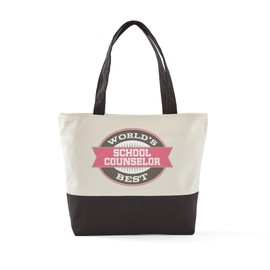 CafePress School Counselor Gift Canvas Tote Top Zipper Closure