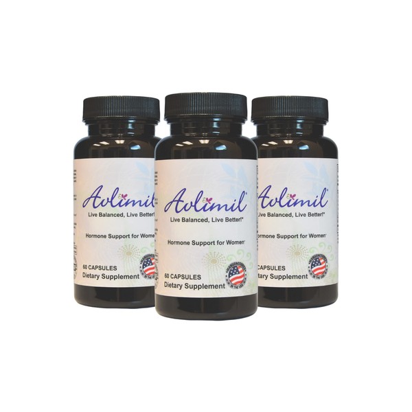 Avlimil® Hormone Balance & Menopause | Relief from Mood Swings, Hot Flashes, Night Sweats and Irritability - Isoflavones, Black Cohosh, Raspberry, Valerian, Sage, Red Clover, Lemon Balm - 3 month