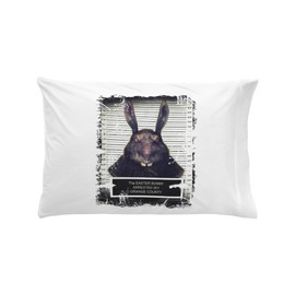 CafePress Evil Easter Bunny Rabbit Solo Pillow Case Standard Size Pillowcase, Lumbar Pillow Cover Microfiber