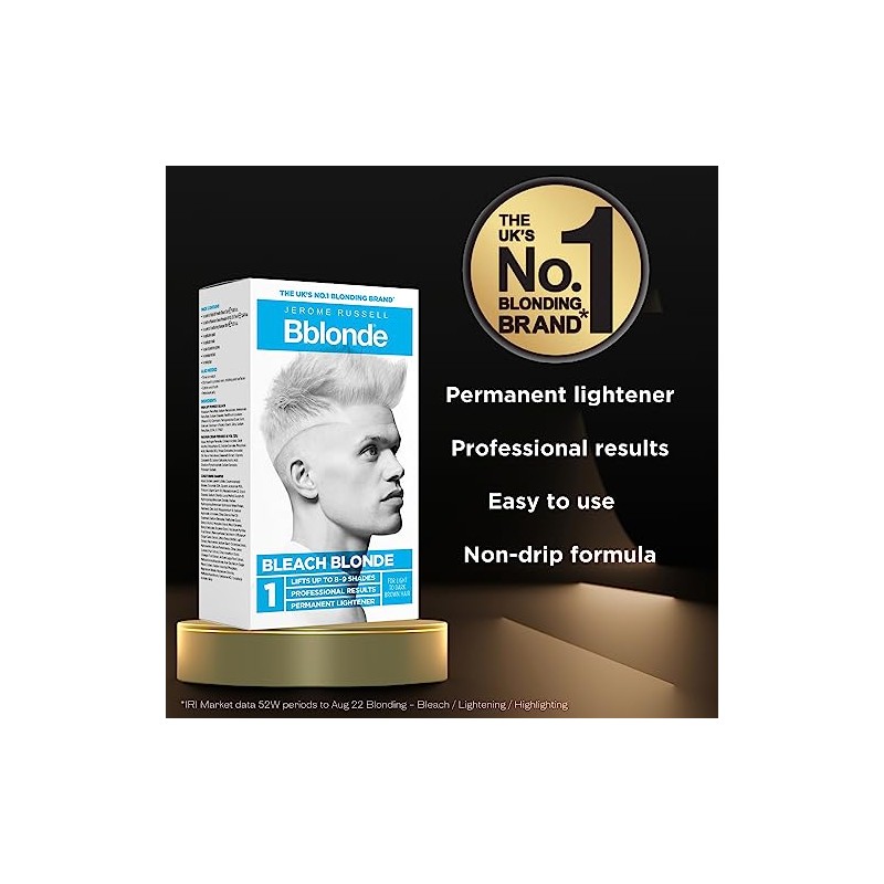 Jerome Russell Bblonde Bleach Blonde Kit No.1 Permanent for Men
