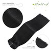 WindTouch Clip in Hair Extensions Real Human Hair #1 Jet