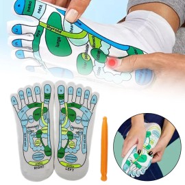 Unbranded Foot Acupressure Reflexology Massage Socks Anti Slip Breathable Sock Yoga ET