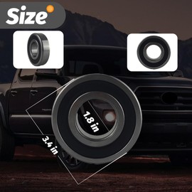 Yojunauto Rear Wheel Axle Shaft Bearing Compatible with Toyota 1984-2001 4Runner 1984-1995 Pickup 1993-1998 T100 1995-2001 Tacoma(Left OR Right)