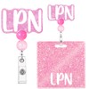LPN Nurse Badge Buddy with Badge Reel Retractable Nursing ID