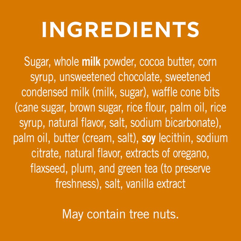 GHIRARDELLI Milk Chocolate Caramel Waffle Cone Squares, 5.2 oz Bag