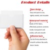 10x8cm Self-Adhesive Index Card Pockets Clear Plastic Sticky Back Label