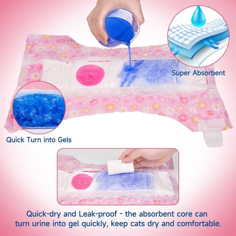 Pet Soft Dog Diapers Female, Disposable Female Dog Diaper, Doggie