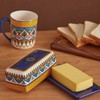 Bico Havana Ceramic Butter Dish with Lid, Butter Keeper for