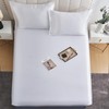 DuShow Fitted Sheet-Deep Pocket Satin Silky Bed Sheet,Breathable Soft and