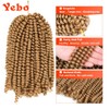 YEBO Spring Twist Hair 4 Packs Spring Twists 8 Inch