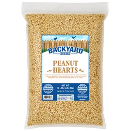 Backyard Seeds Peanut Hearts for Wild Birds 10 Pounds