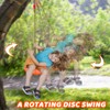 Rotating Disc Swing for Kids - 360° Swivel Seat, No