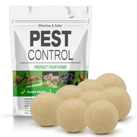 AUDQQM Pest Control, Rodent Repellent, Mouse Repellent Indoor/Outdoor, Peppermint Oil to Repel Rats, Roaches, Ants, Spiders & Moths, Mice Deterrent That Works for House, 3 Months Protection-8P