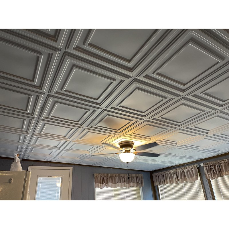 CeilingConnex Mission PVC Ceiling Tile 2’ x 2’ (White)