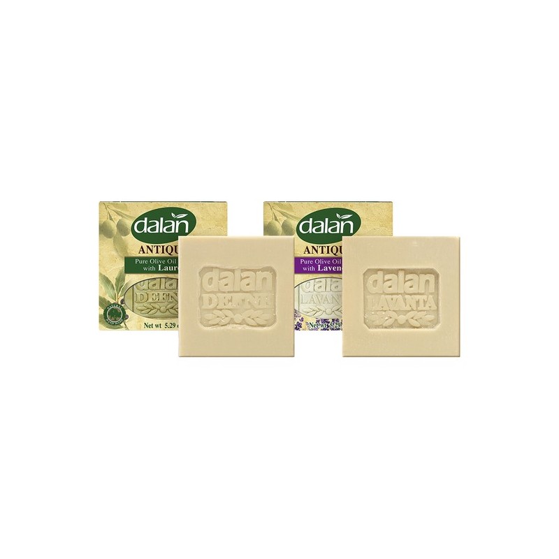 Dalan Soap 4-Piece Set (2 Pieces) Lavender/Laurel/Olive/Rose - Antique Laurel+Organic