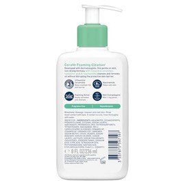 CeraVe Gel Limpiador Espumoso Diario para Piel Mixta, Grasa o con Acné 236ml
