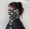 4-in-1 Winter Mask Multi-Bandana Headband Neck Warmer Winter Diamond/FREE