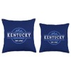 Bluegrass State Kentucky Throw Pillow