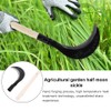 Yardwe Long-Handled Grass Sickle Hand Tool with Comfortable Grip for