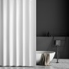 Polyester Shower Curtain Waterproof with Hooks Weighted Hem 200x200cm