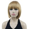 Lydell 8" Short Bob Hair Flat Bangs Cute Central Dot