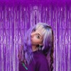 Fachoige 3pack 3.2ft x 6.6ft Metallic Tinsel Foil Fringe Curtains