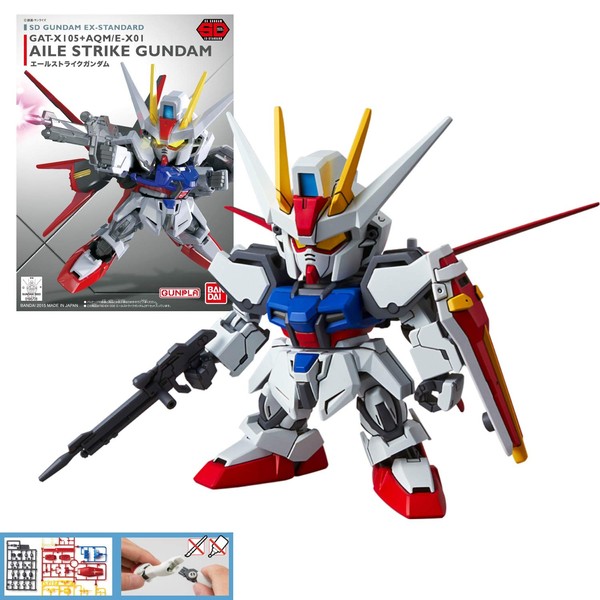 SD Gundam EX-Standard Aile Strike Gundam Plastic Model