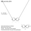 MILACOLATO 925 Silver Necklaces for Womens Sterling Silver Necklace Dainty