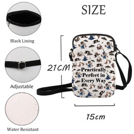 Mary Quote Messenger Bag Practically Perfect in Every Way Movie Inspired Gift Film Lover Gift, Mary Quote Crossbody Bag