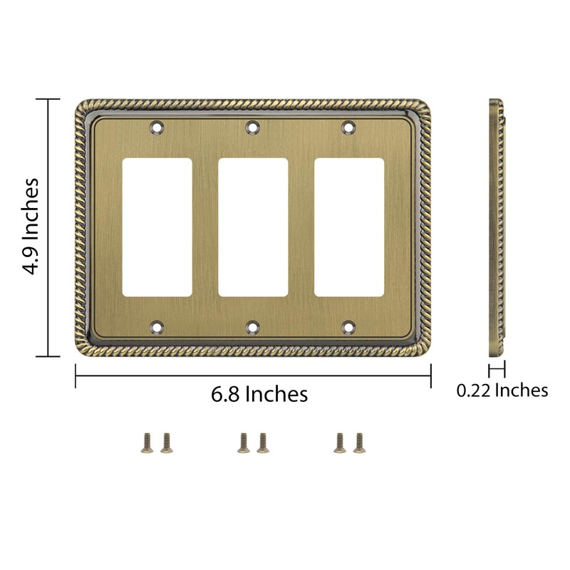Henne Bery Rope Edge Decorative Wall Plate Switch Plate Outlet
