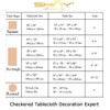 ShinyBeauty Square Tablecloth Cotton Linen Tablecloth Wrinkle Resistant Dust-Proof Table