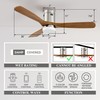 SMAAIR 52 Inch Smart Ceiling Fan with Lights and 10-speed