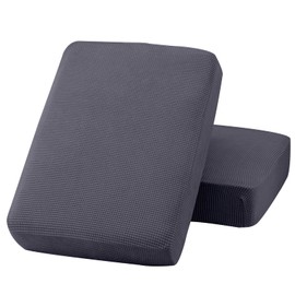 Smryego Stretch Couch Covers Sectional Durable Seat Cushion Covers Cushion Protector Covers for Chair Loveseat Sofa Cushion (Dark Grey, XL 2 Seat Cover)