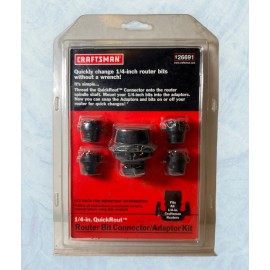 Craftsman New Craftsman Router Bit Connector Adaptor Kit 1/4 in. QuickRout 9-26691