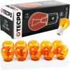 TECPO 10 x Indicator Bulbs PY21W Yellow 12V 21W BA15s