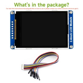LUCKFOX 2.4-inch 65K Colour LCD Display Module, 240(V) x 320(H) RGB Resolution TFT Screen, 3.3V/5V, SPI Interface Communication, Compatible with Raspberry Pi/VisionFive2/STM32