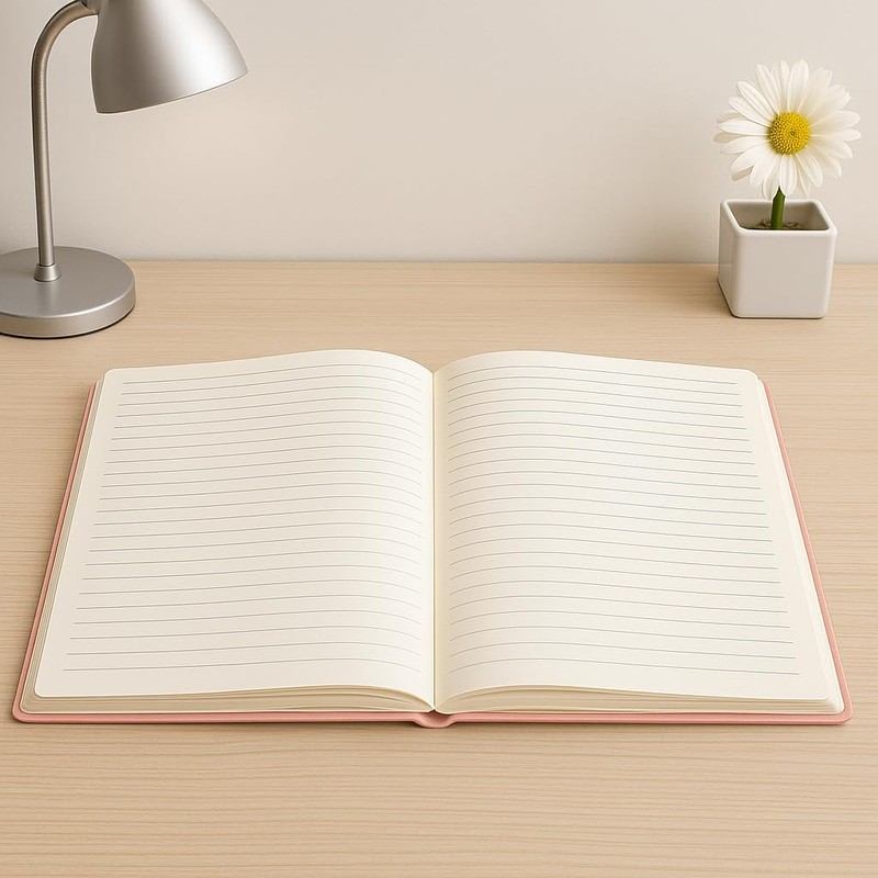 A4 Leather Notebook – 200 Sheets PU Soft Cover Refillable
