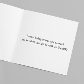 Happy Father’s Day Birthday Card for Ultimate BBQ Dad with Funny Dad’s Favourite Things Design | Funny Dad Birthday Card from Daughter or Son | Silly Simple Pleasures BBQ Card from Kids (BBQ Dad)