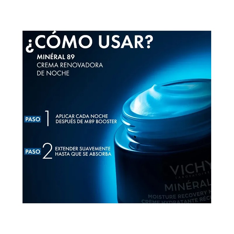 Vichy Minéral 89 Crema Hidratante Y Reparadora 50ml 2pcs