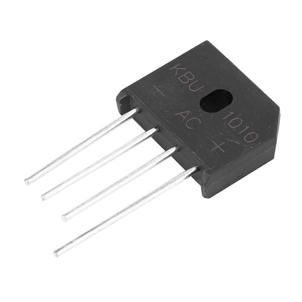 2Pcs Bridge Rectifier Diode KBU1010 Diode Rectifier 4Pins Diode Bridge