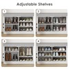 Suuiwau 3-Tier Shoe Storage Bench with Adjustable Shelf, Large Capacity