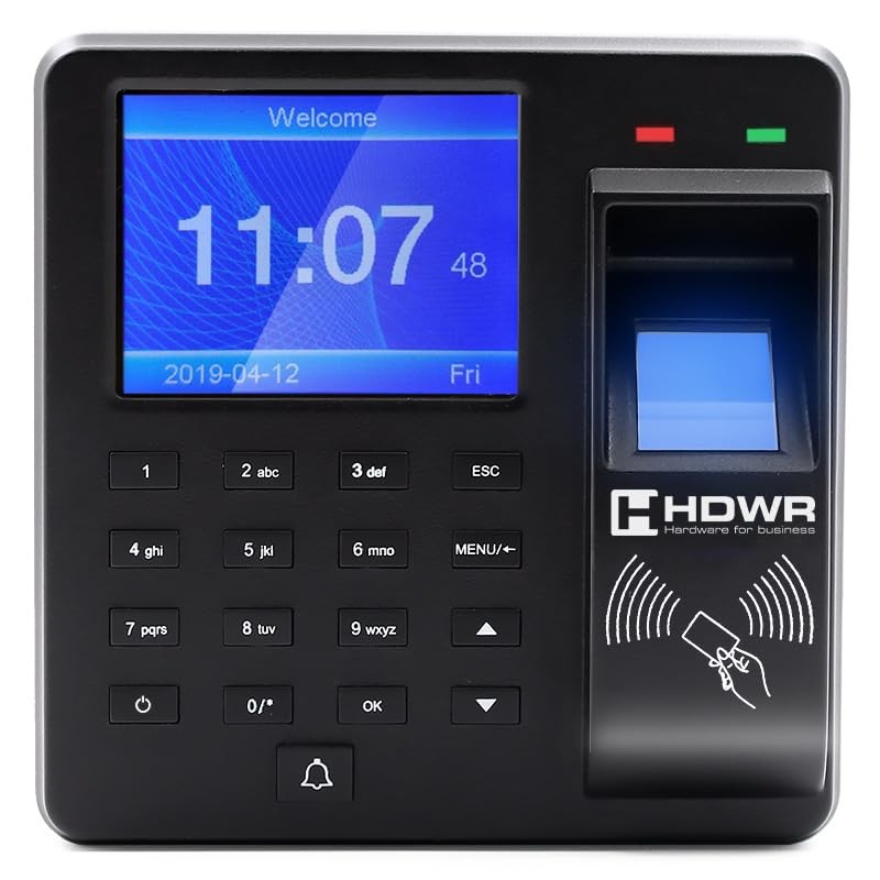 HDWR CTR10 Advanced Time Attendance System - Biometric, RFID, Password