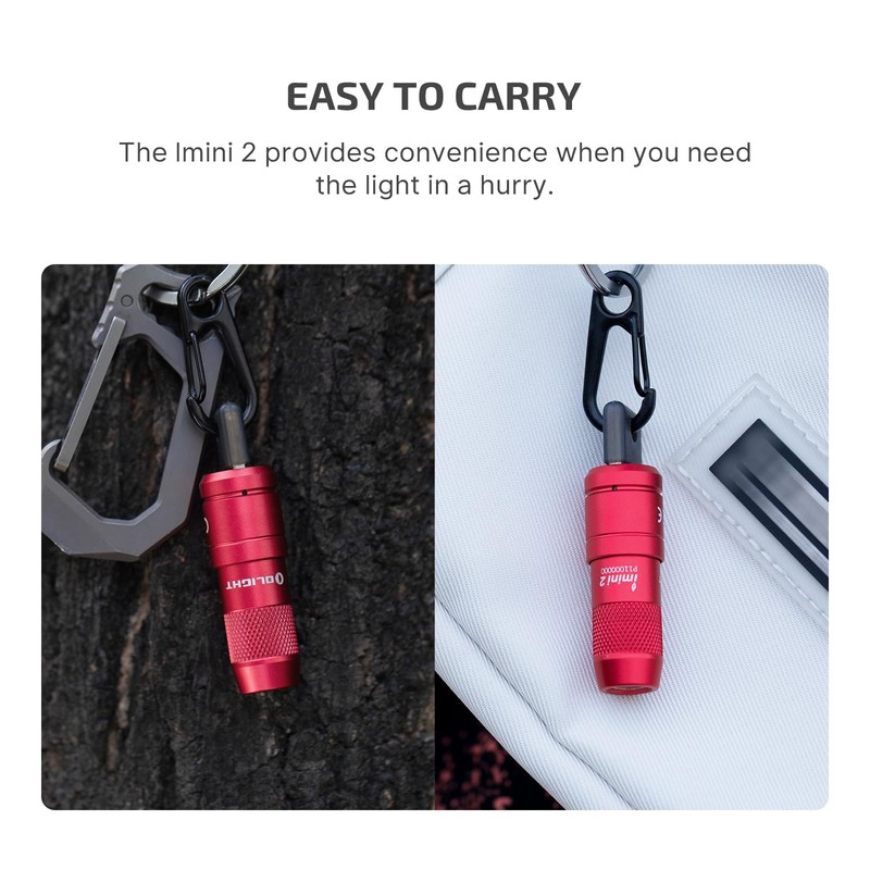 OLIGHT IMINI 2 EDC Rechargeable Keychain Flashlight, 50 Lumens Compact
