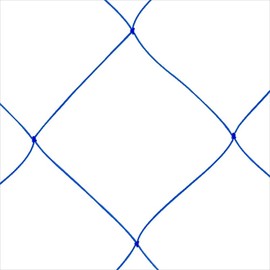 Daio Strong Bird Protection Net, 1.2 inches (30 mm) Eyes, Blue, 3.6 x 29.4 ft (3.6 x 9 m)