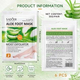 Foot Mask, Callus Removal, Foot Exfoliating Foot Mask, Foot Exfoliating Foot Mask, Foot Mask, Foot Mask, Socks for Callus and Dead Skin Removal, Aloe Vera, Moisturising Care