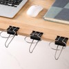 OULIGET Desk Cup Holder Binder Clips Hooks,Disposable Paper Cup Table
