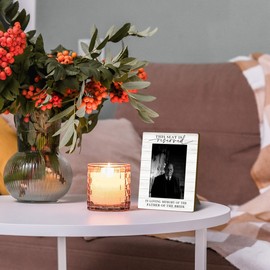 Foyoulame Wedding Memorial Picture Frame 4x6, In Loving Memory Wedding Wooden Picture Frame, Memorial Gifts for Loss of Dad, In Loving Memory of The Father Decorative Photo Frames for Table Desk Decor